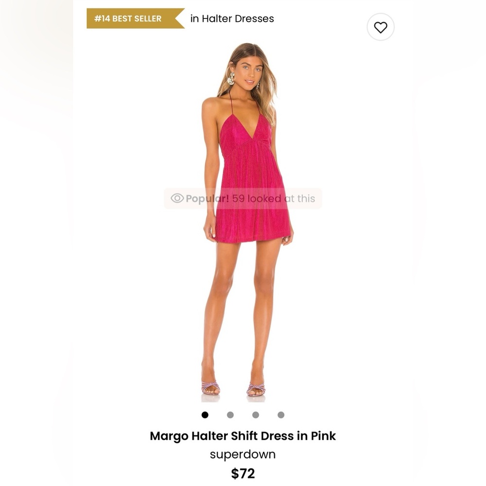 Superdown Vibrant Pink Mini Dress